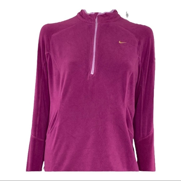 Nike Fleece 1/4 Zip Jacket Sz XL(16-18) - Picture 1 of 7